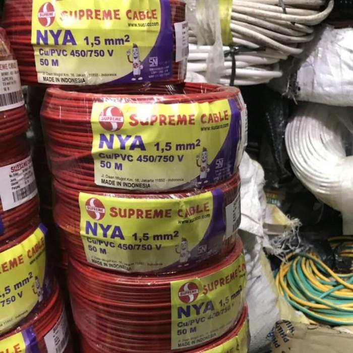 Kabel Nya 1.5 Mm Supreme Nya 1,5 Mm 1 Roll 50 Meter Supreme
