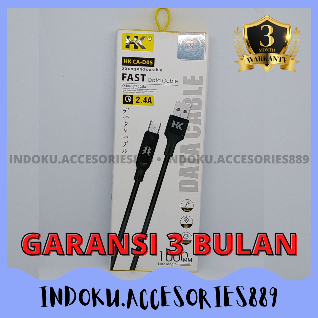 Jual Kabel Data Hk Ca-D05 Micro,Iphone,Type C Original Indonesia|Shopee  Indonesia