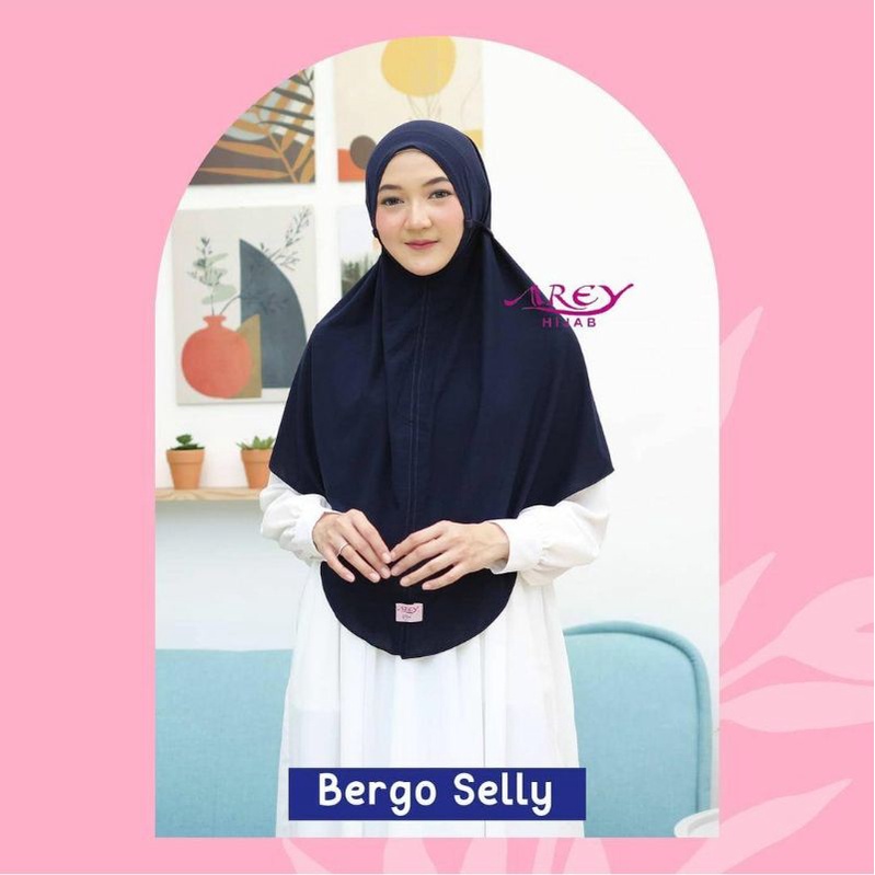 (Original Arey)BERGO SELLY••Hijab instan bergo••Kerudung bergo