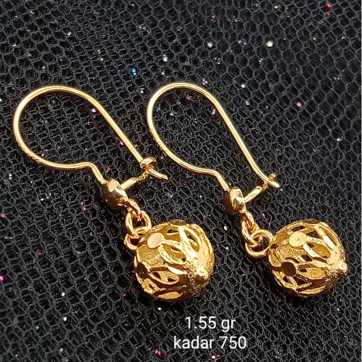 Anting Emas 17 K - 1.55 gr Kadar 750 - 2999