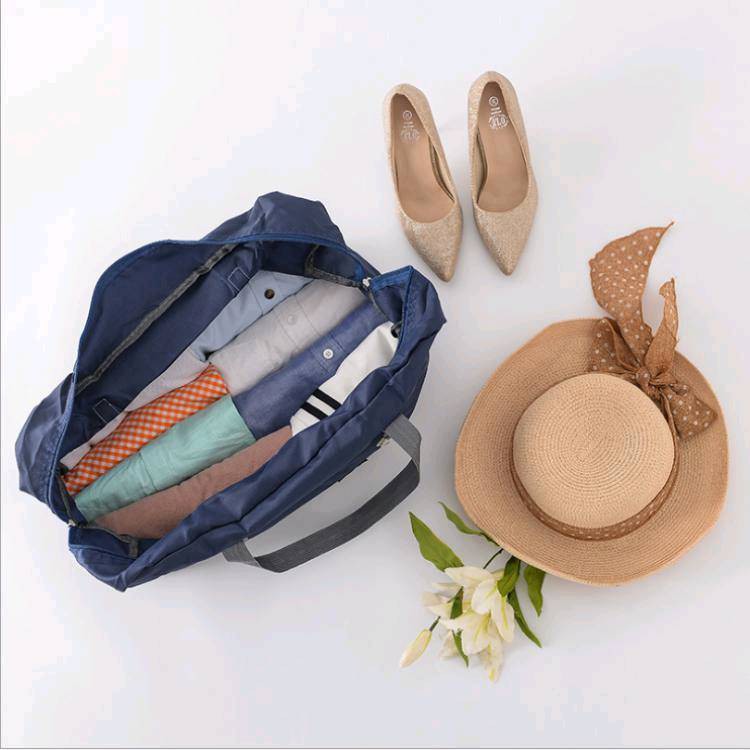 MOJI - TAs mudik Tas Travel / Travel Lipat Anti Air / Folding Bag Korea Bagasi Organizer / Tas Lipat Jinjing 32L / Tas Anti Air Termurah