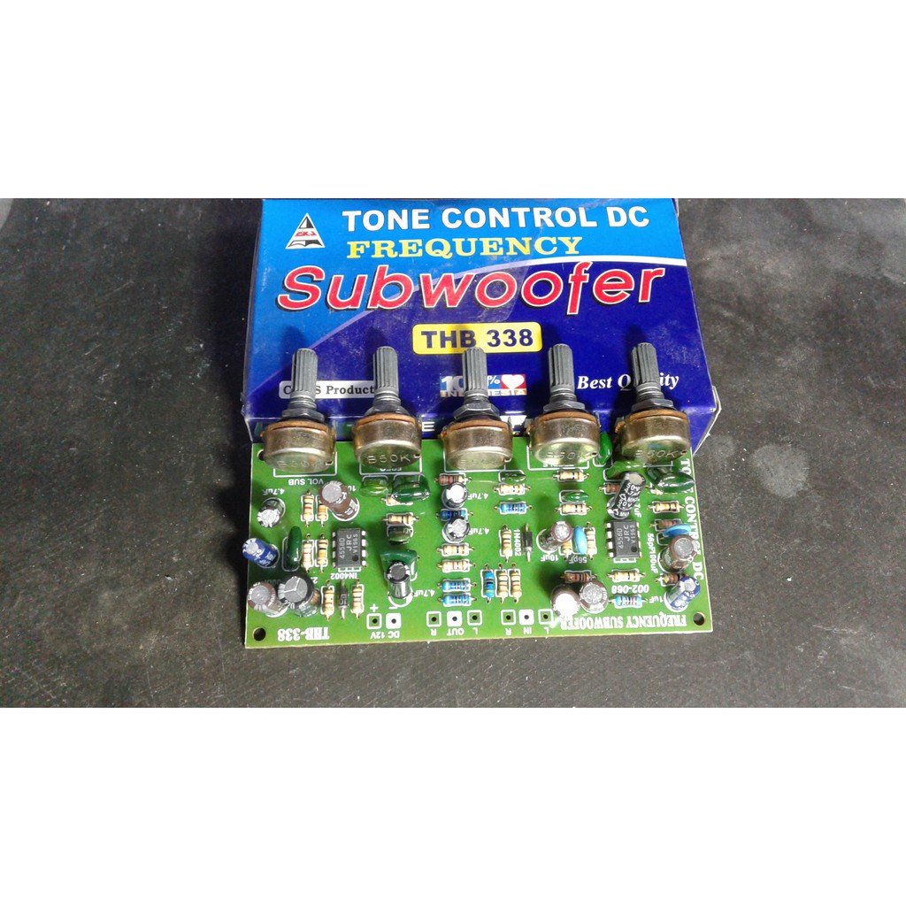 Kit Tone Control Stereo Frequency Subwofer 12volt THB338