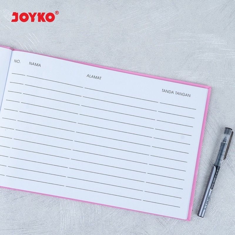 Guest Book Buku Tamu Daftar Undangan Pink Joyko GB-2030-5