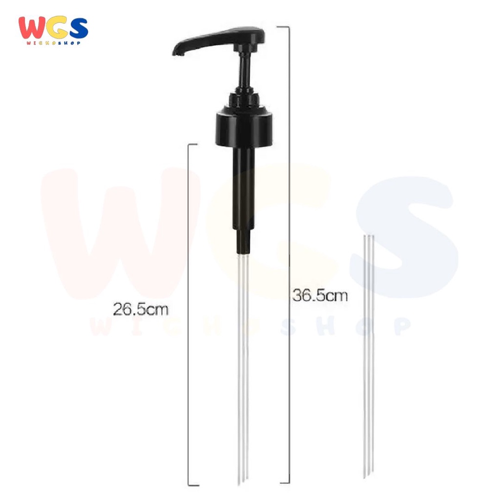 Sirup Pump - Pompa Botol Kaca Sirup 10 ml - Hitam