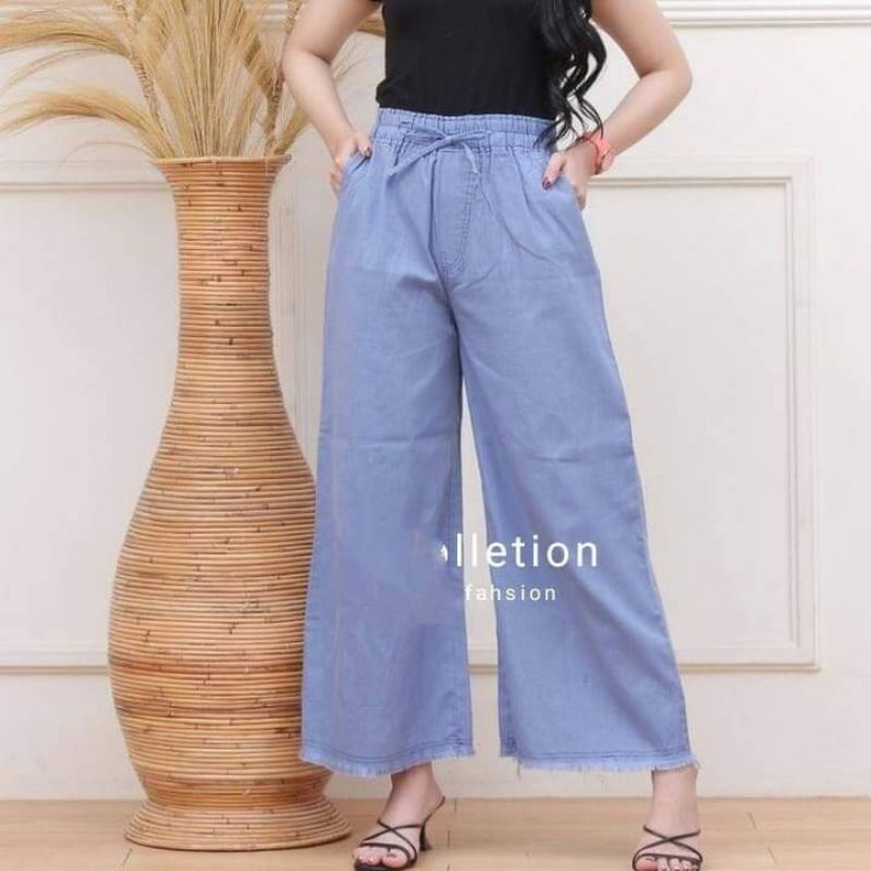 Kulot, Jogger &amp; baggy pants bahan soft jeans tebal