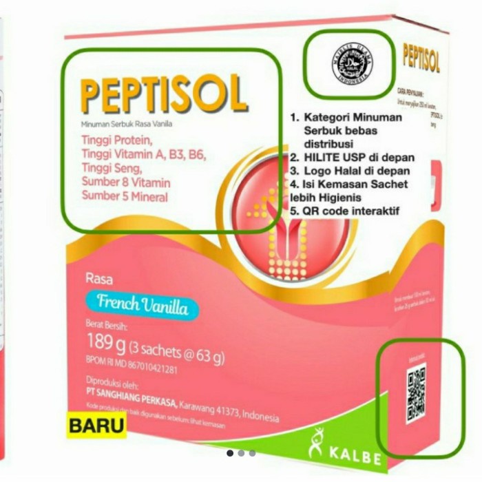 

c011cc Susu Peptisol Kalbe - Vanila Xa201As