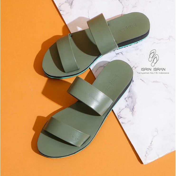 Sandal Wanita Terbaru 2021/isrin isran linea/sandal flip flop/isrin isran original 100% original