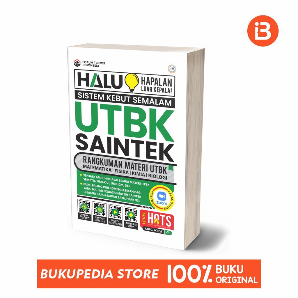 

BARU!!! BUKU POCKET HALU UTBK SAINTEK 2022 ( BONUS PENSIL 2B, BOOKMARK, STIKER )