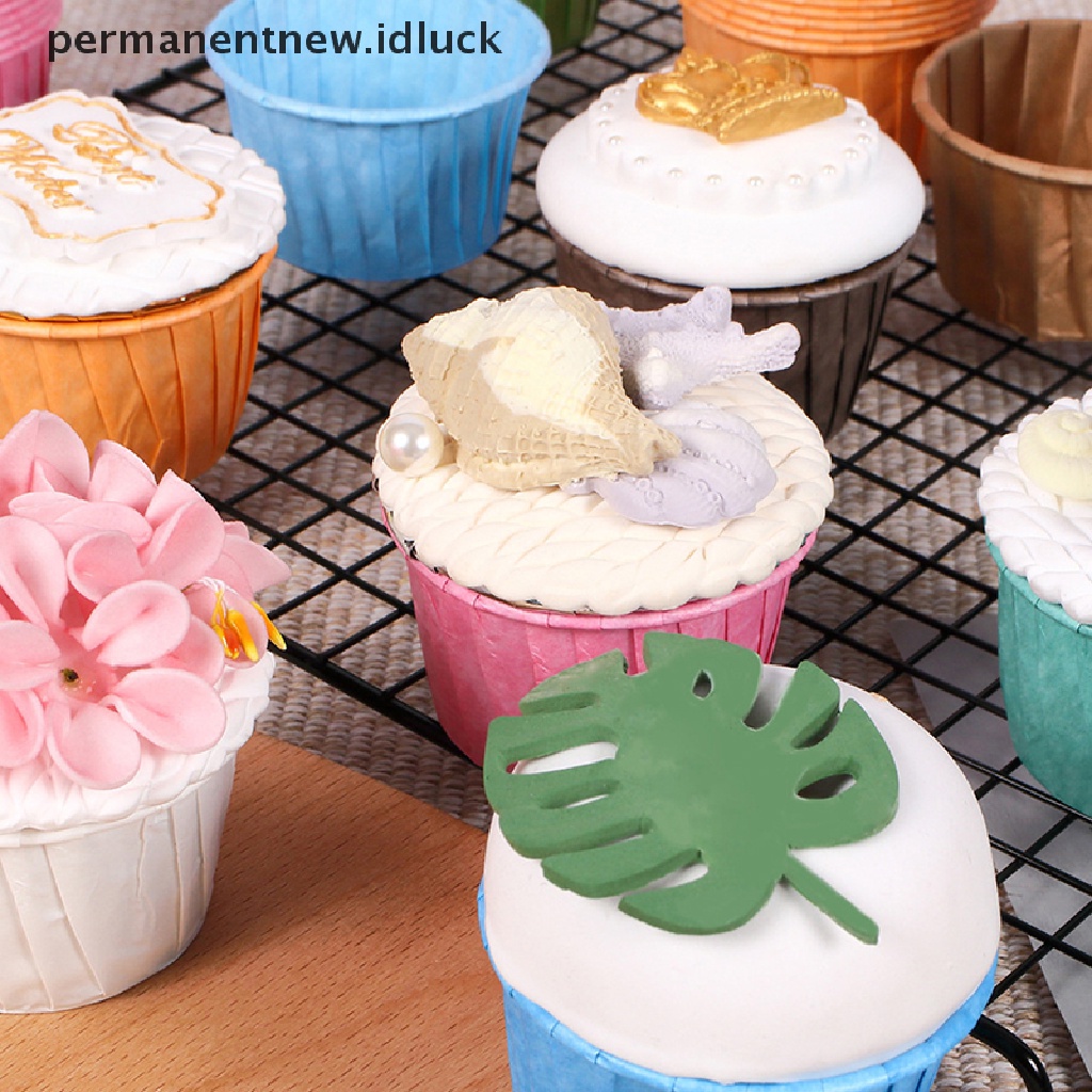 50 Pcs Kotak Pembungkus Cupcake Muffins DIY