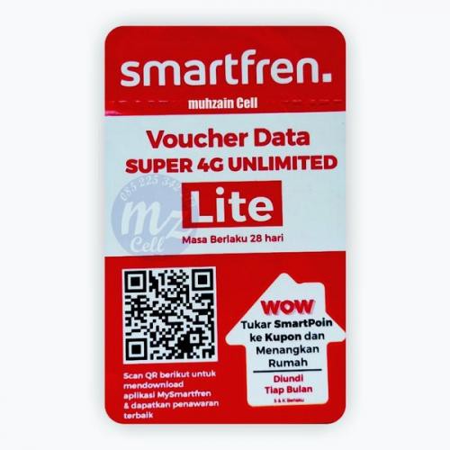 Voucher Smartfren UNLIMITED LITE 28Hari (FUP 500MB/hari)