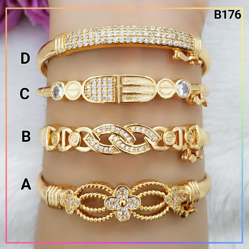 Gelang xuping gelang dewasa bangkok mata lapis emas gold B176