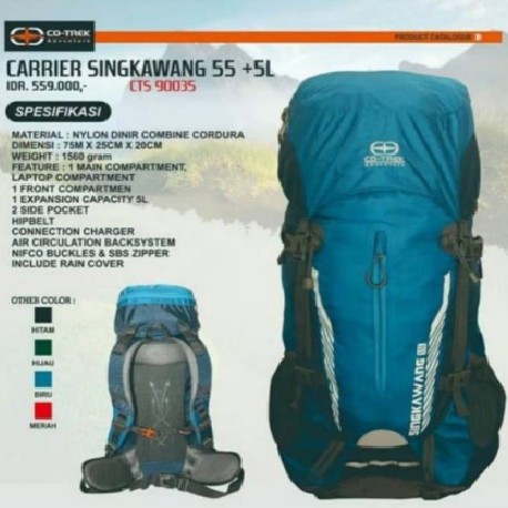 TAS CARRIER CO-TREK SINGKAWANG 55 L
