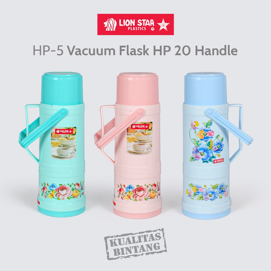Lion Star HP-5 Vacuum Flask HP 20 Handle 650ml Termos Thermos Air Panas Jualan Kopi Dagang Beling