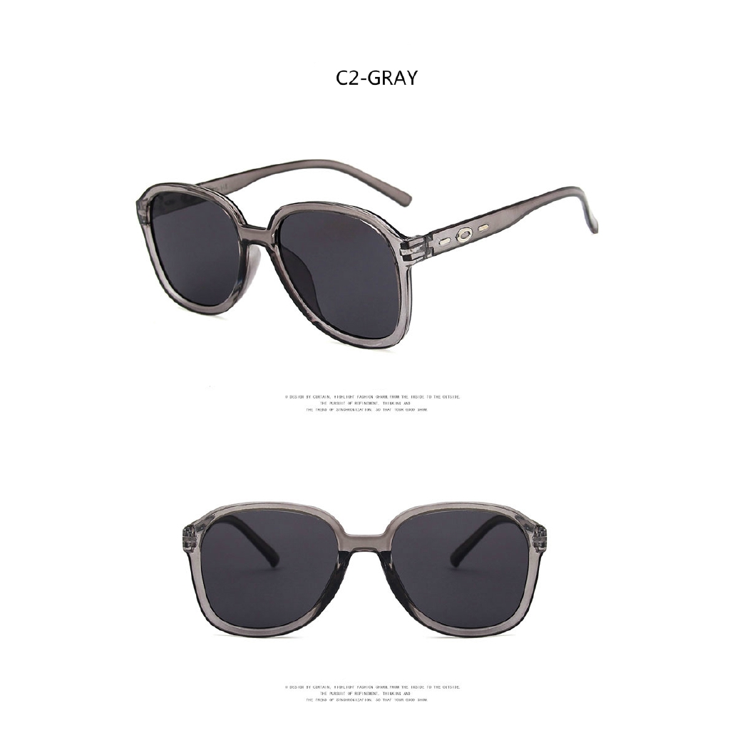 Korean fashion ins big frame retro sunglasses for men and women