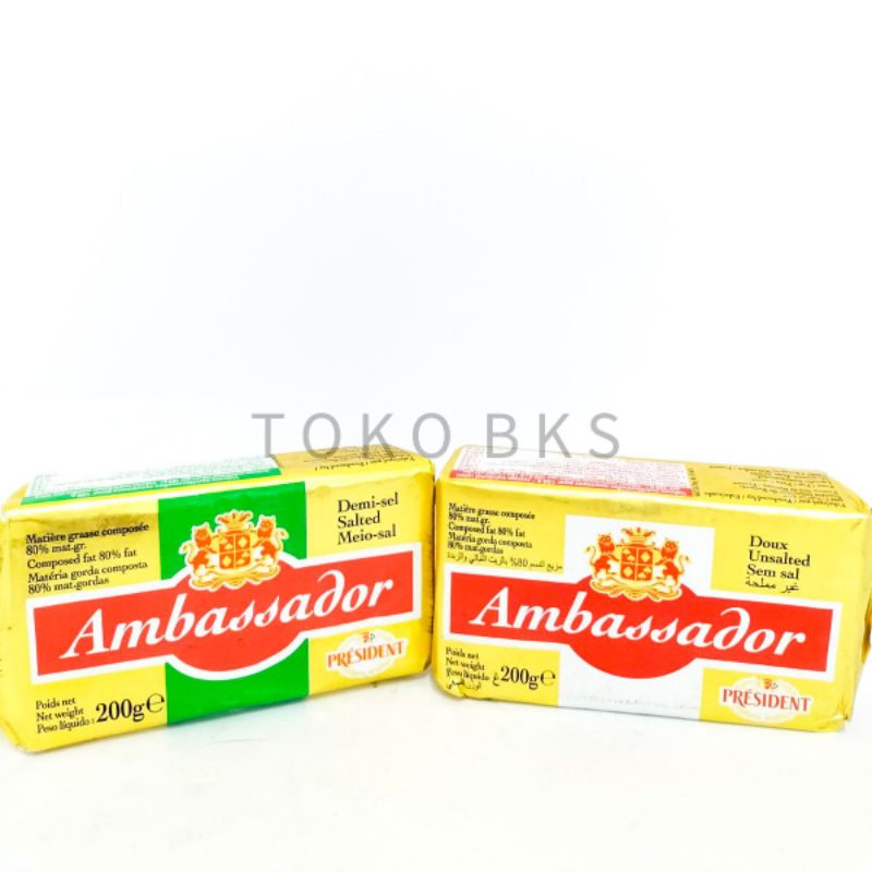 PRESIDENT AMBASSADOR BUTTER 200G