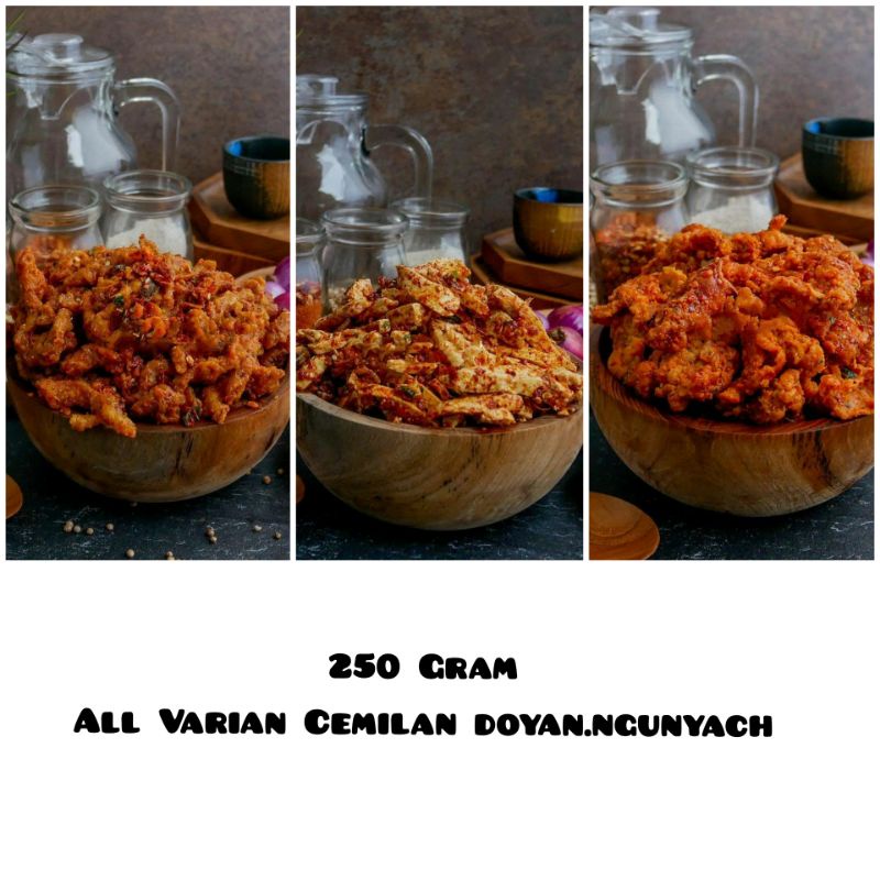 

Cemilan pedas 250 gram by doyan.ngunyach