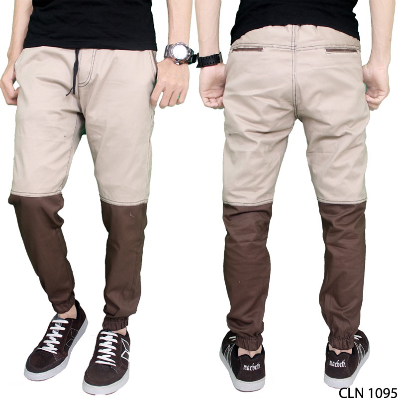 Celana Panjang Jogger Kombinasi 2 Warna (COMB)