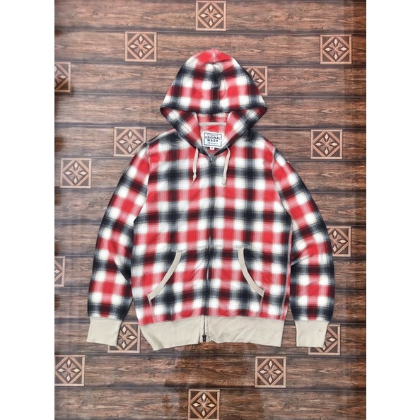 Zip Hoodie Uniqlo Tartan