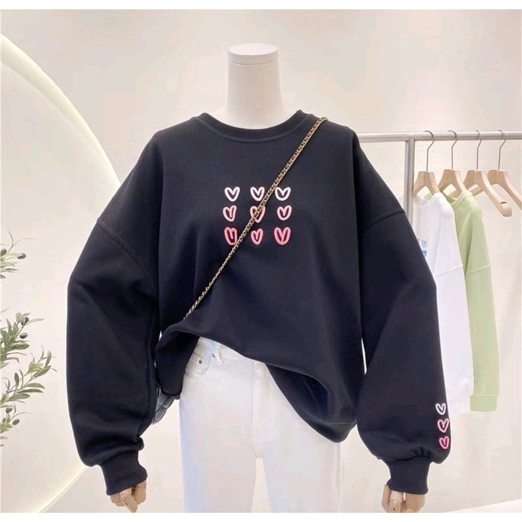 FULL LOVE SWEATER OVERSIZE OBLONG CREWNECK WANITA