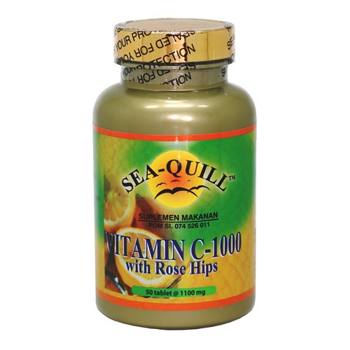 Sea Quill Vitamin C Suplemen Kesehatan 1000 mg - Isi 50 Tablet
