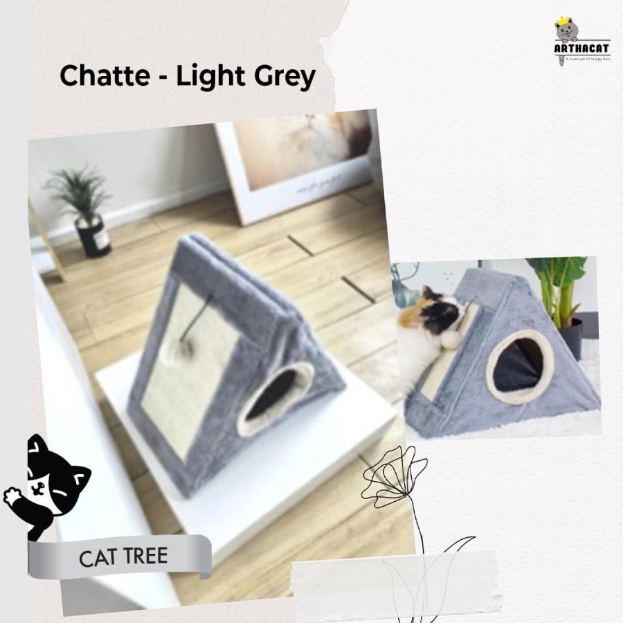 Cat Tree Chatte - Rumah Kucing Mungil Arthacat