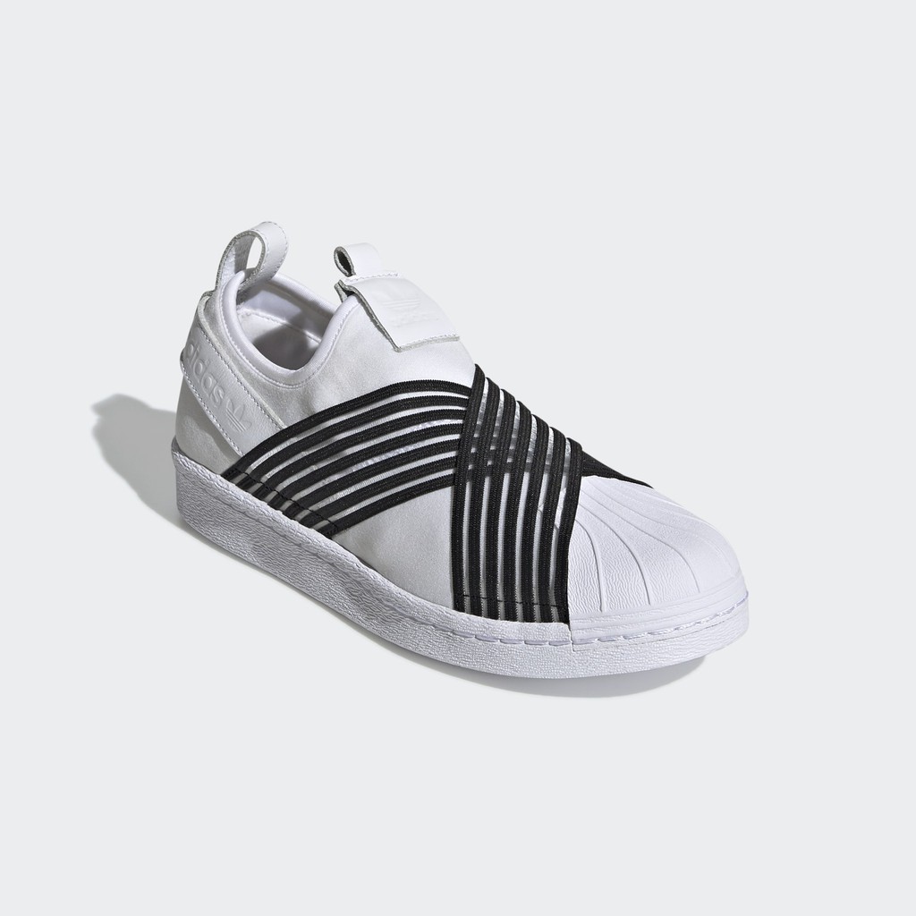 adidas white slip on sneakers