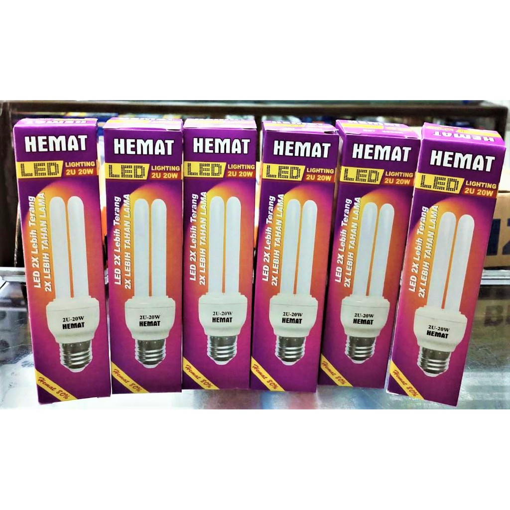 Lampu Led hemat 2U 20 Watt / lampu led hemat 3U 35 Watt lampu lilin LED hemat 20w / 35w lampu jari