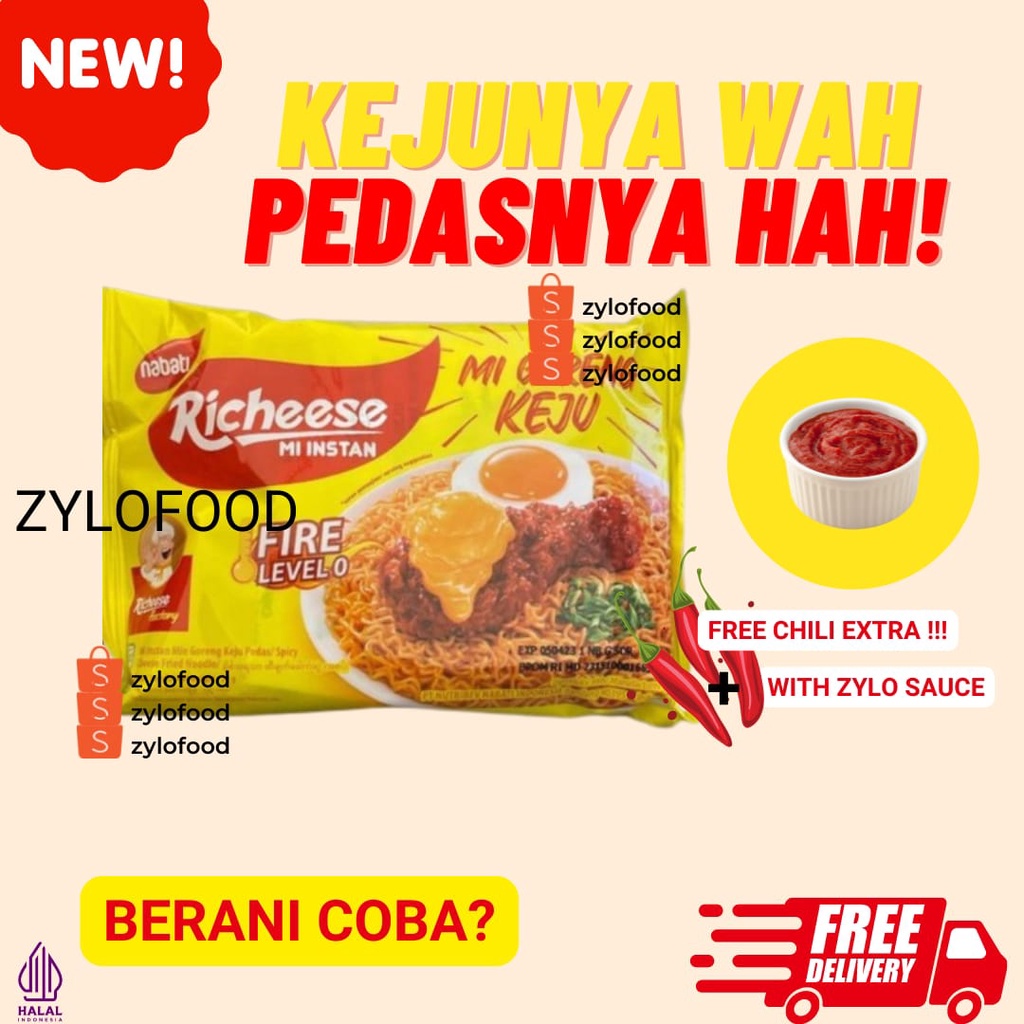 

Mie Richisee | Mie Goreng Keju | READY LEVEL 0 - 3 | Mie Instan enak