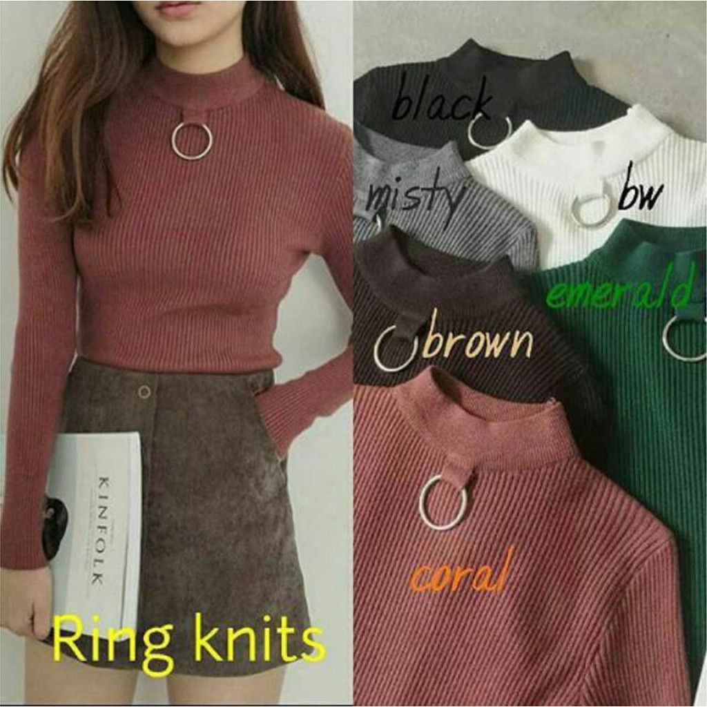 atasan wanita | RING KNIT | sweater rajut | rajut wanita