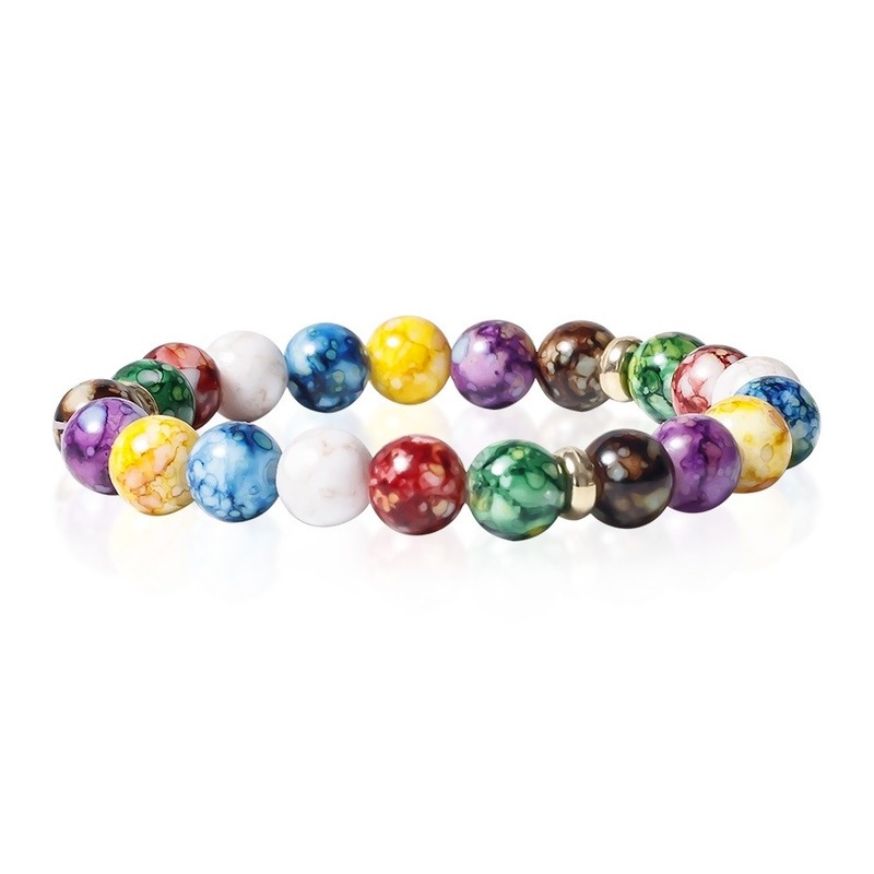 2pcs Gelang Tali Rantai Manik-Manik Batu Chakra Energi Penyembuhan Untuk Pasangan
