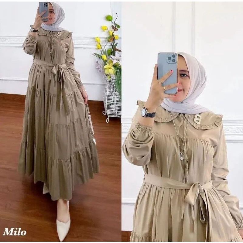 AMORA DRESS MIDI TERBARU TERLARIS MIDI DRESS MARSYA TALI