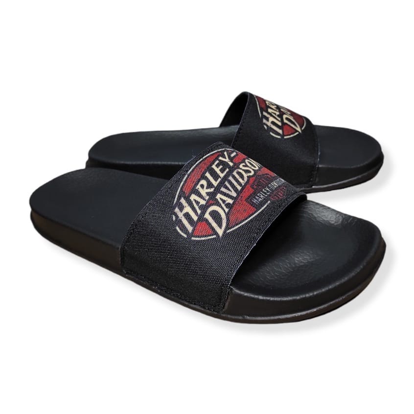 SANDAL SLIDE PRIA BIKERS HARLEY DAVIDSON FULL PRINT PREMIUM SANDAL SELOP PRIA SANTAI