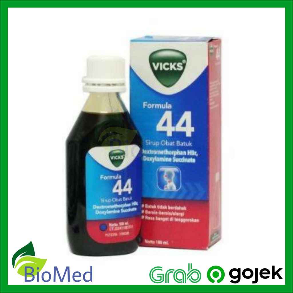 VICKS FORMULA 44 Sirup 100 ml - Obat Batuk Kering Alergi Bersin