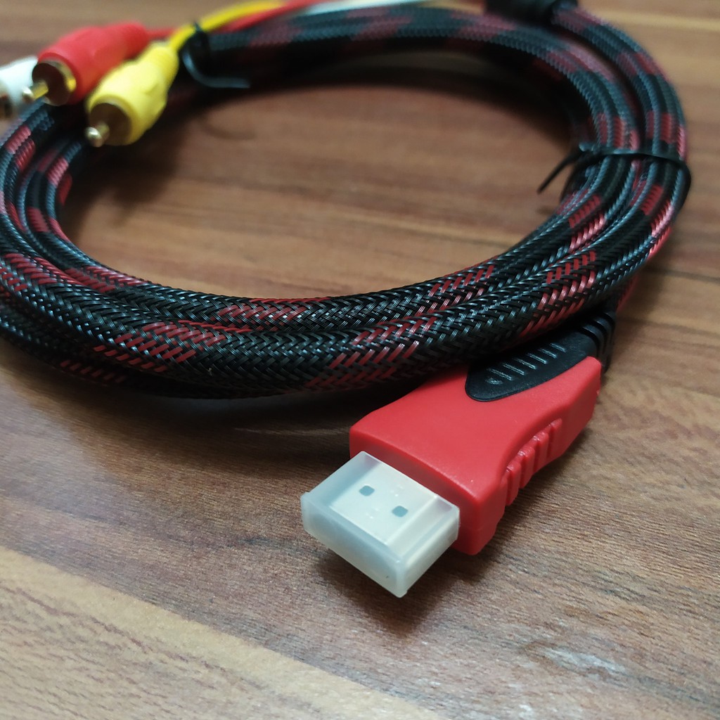 KABEL HDMI TO 3 RCA 1.5M ORIGINAL HIGH SPEED.