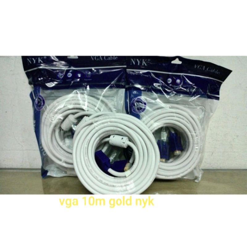 kabel vga 10m gold nyk vga kabel