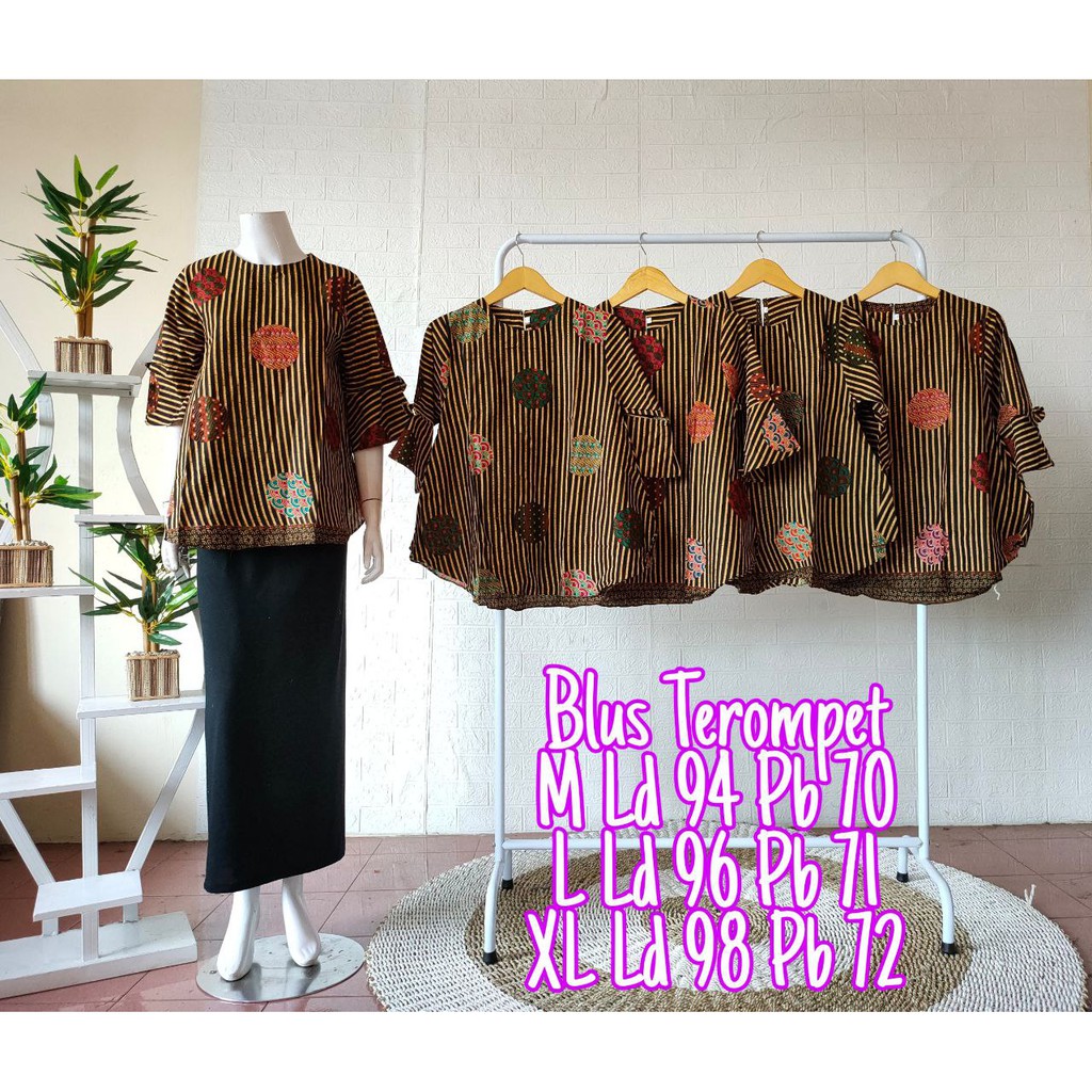 BATIK WANITA BLUS TEROMPET ASLI PEKALONGAN