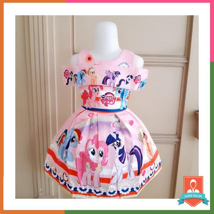 ga2678 little pony sabrina dress bajukiddie gaun kuda poni anak