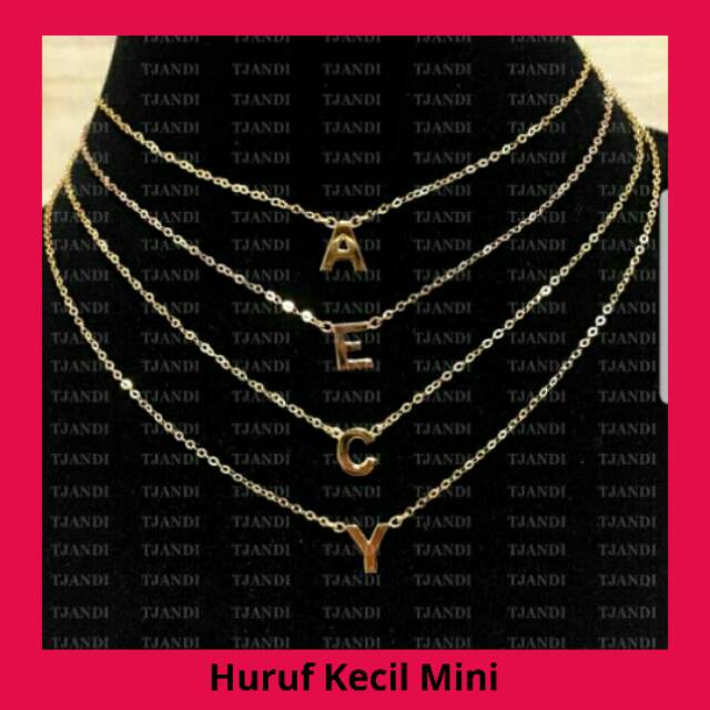 Kalung huruf Anti Karat