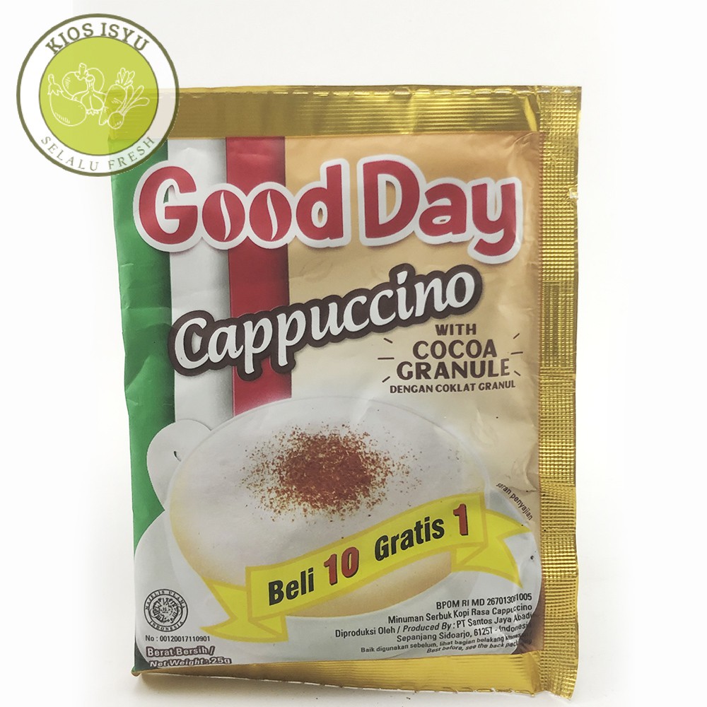 

kopi Good day Cappucino isi 10pcs