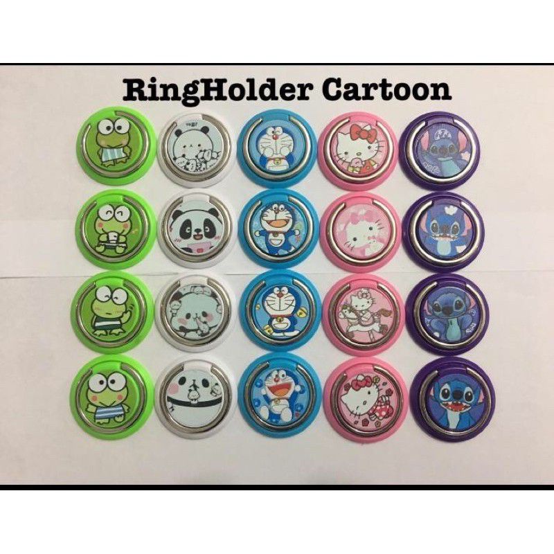 Ring Holder Motif Cartoon for ALL Smartphone