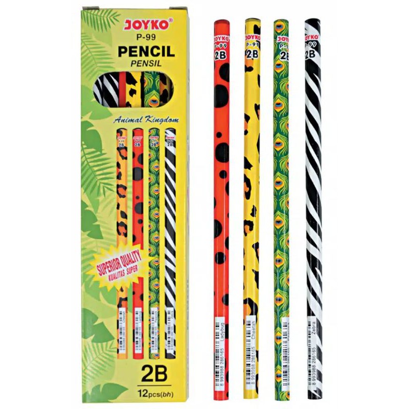 Pensil Joyko 2B P-99 2B Animal Grosir 12 pc