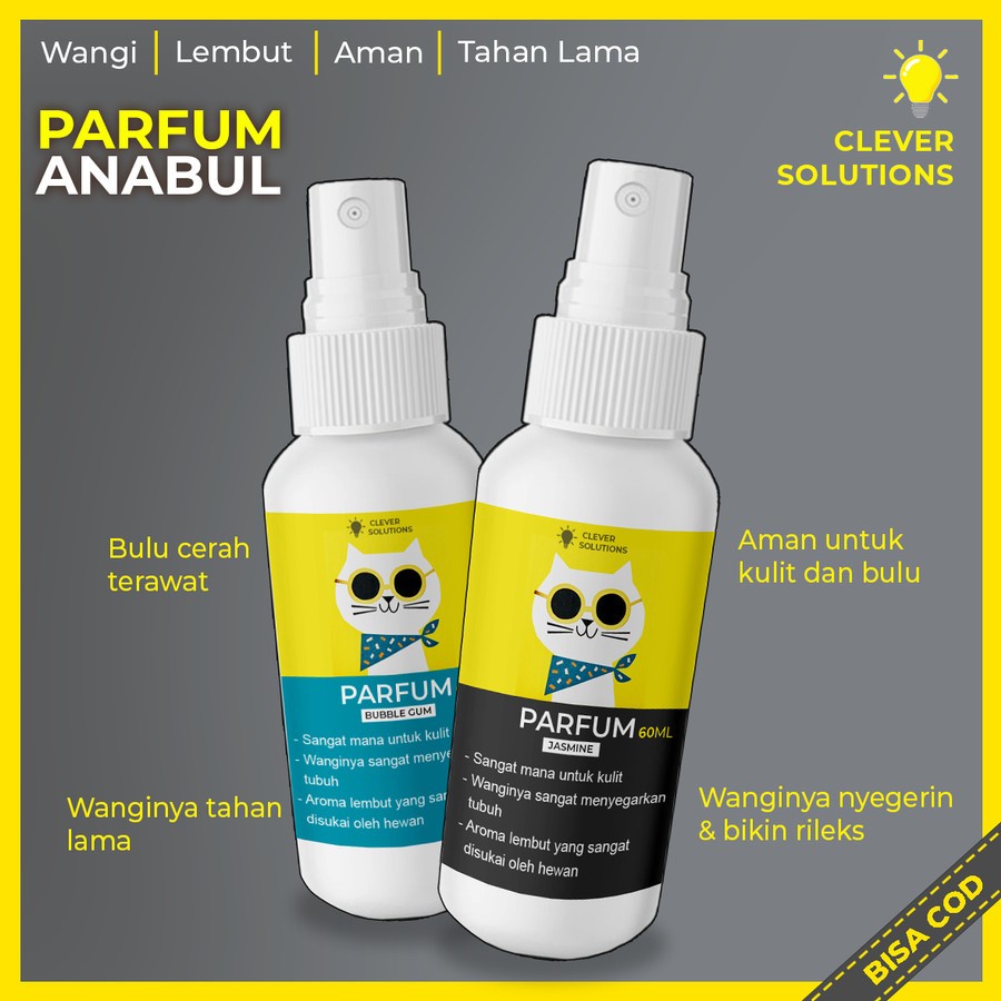 Parfum Hewan Parfum Kucing Kelinci Hamster Anabul Pelembut Bulu Parfum Premium 60ml Sugar Glider Pelembut Bulu Premium Wangi Tahan Lama Parfum binatang hewan peliharaan