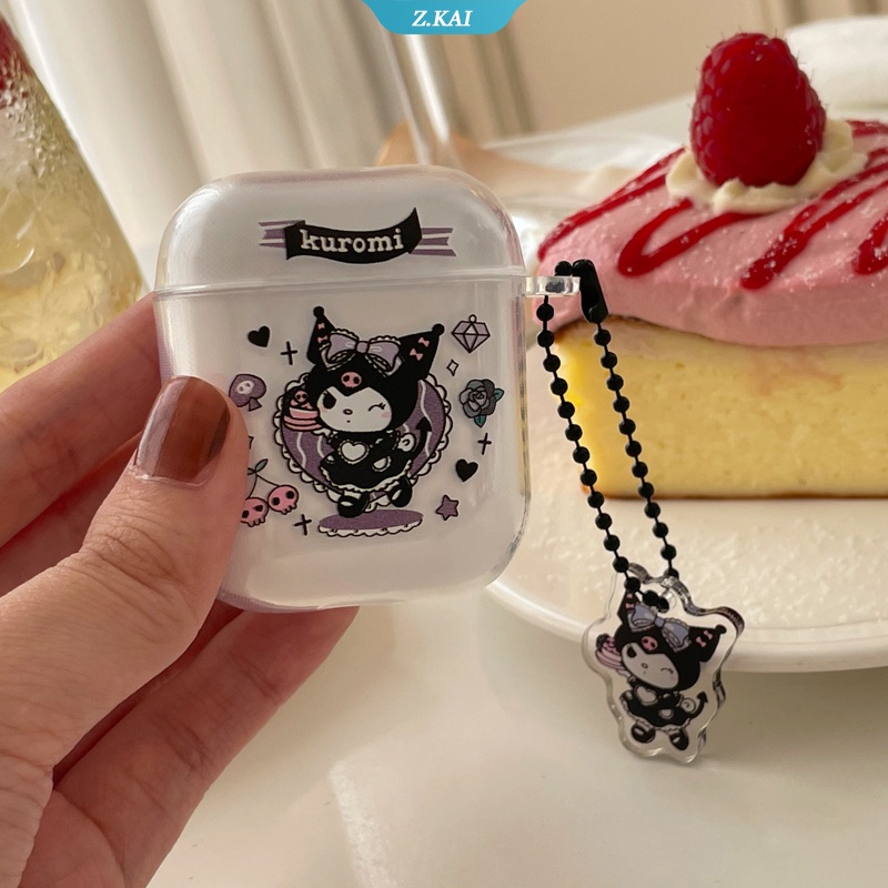 Kuromi Soft Case Silikon Earphone Bluetooth Motif Kartun Untuk AirPods 1 2 Pro