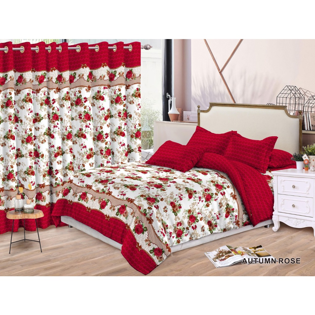 [ BISA COD ] SPREI MOTIF BUNGA 3D PROMO MURAH ANTI LUNTUR SEPREI UKURAN NO.1  180 x 200 2 SARUNG BANTAL 1 SARUNG GULING