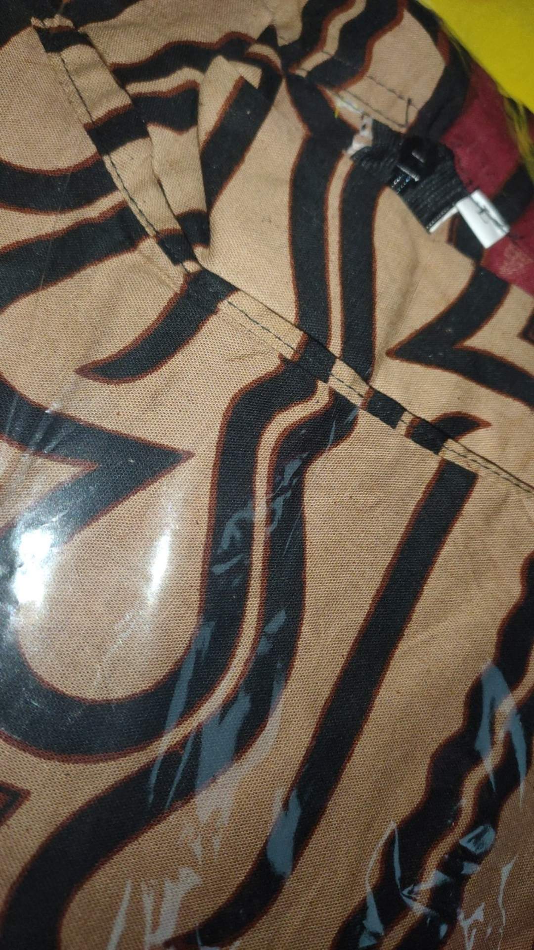 Tunik Batik Wanita Resleting Lengan Panjang Seno Marun Batik Aziza