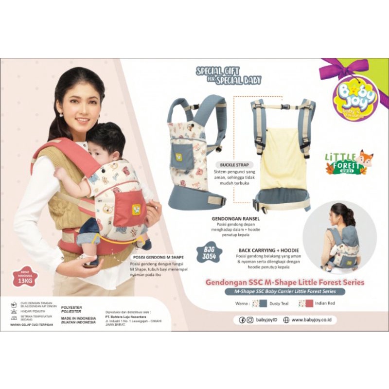 jnLn BJG3054 BABY JOY GENDONGAN M- SHAPE LITTLE FOREST