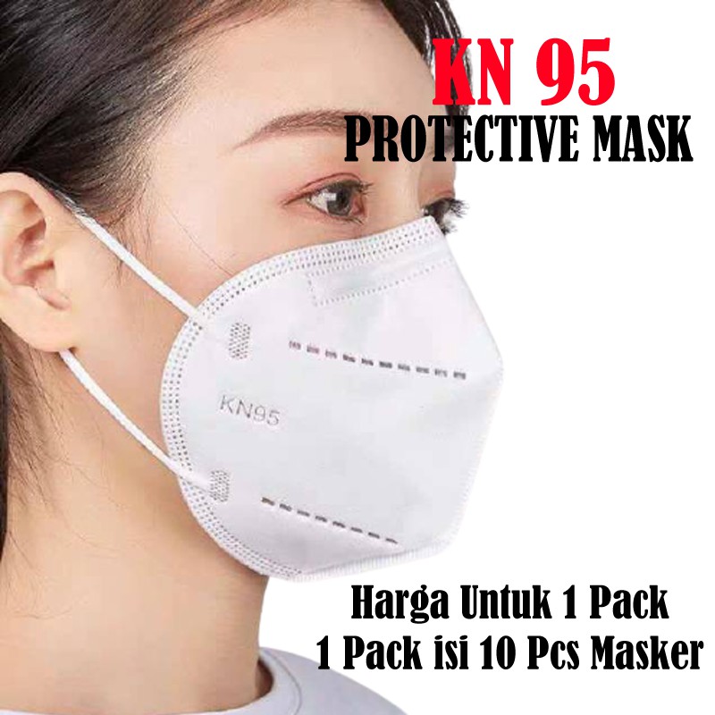 Masker KN95 Masker Wajah 5ply 10PCS N95 BFE 95% Earoop Disposable Masker Kesehatan Original Embos