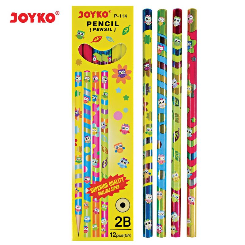 (12pc) pensil Joyko 2B / pensil 2B/2B pencil-P-114
