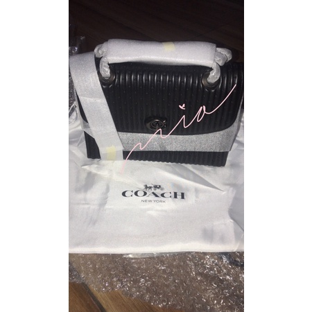 Coach Parker With Quilting And Rivets Black