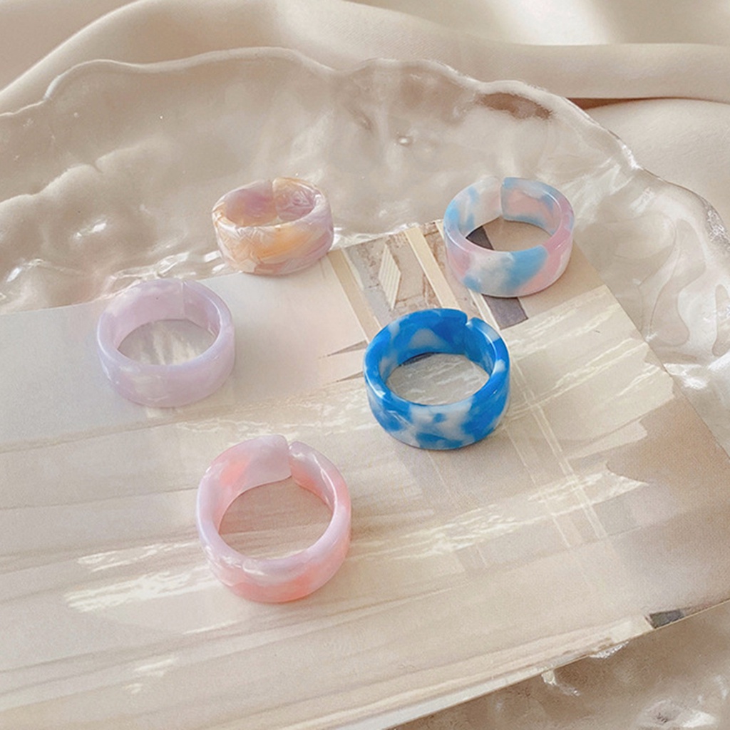 Hu Hu Hu Hu Hu Alat Bantu Pasang Kacamata♡ 1 Set Cincin Pasangan Bahan Resin Tekstur Halus Sturdy Mudah Digunakan Untuk Harian
